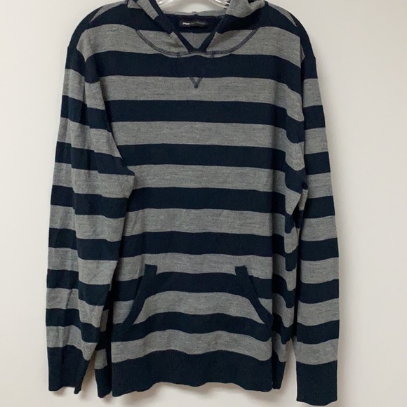 Paper Denim & Cloth Striped Hooded Sweater Size XL - Picture 3 of 11